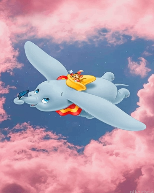 Dumbo Cartoon Painting By Numbers.png
