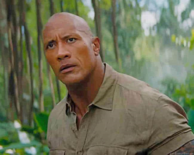 Dwayne Johnson Jumanji Actors Painting By Numberss.png