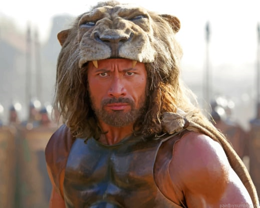 Dwayne Johnson Movie Star Actors Painting By Numberss.png
