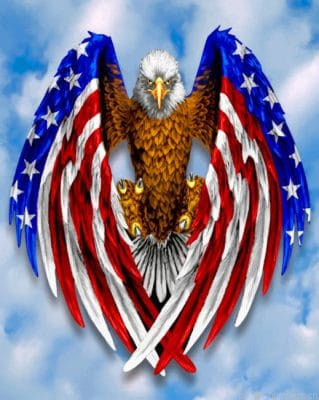 Eagle American Flag Painting By Numberss.png