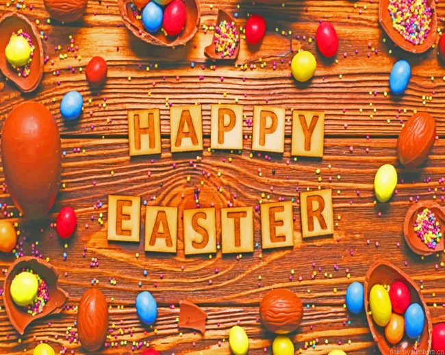 Easter Eggs Candy Chocolate Painting By Numberss.png
