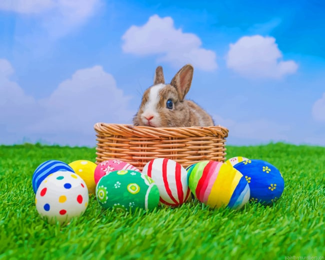 Easter Rabbit Animals Painting By Numberss.png