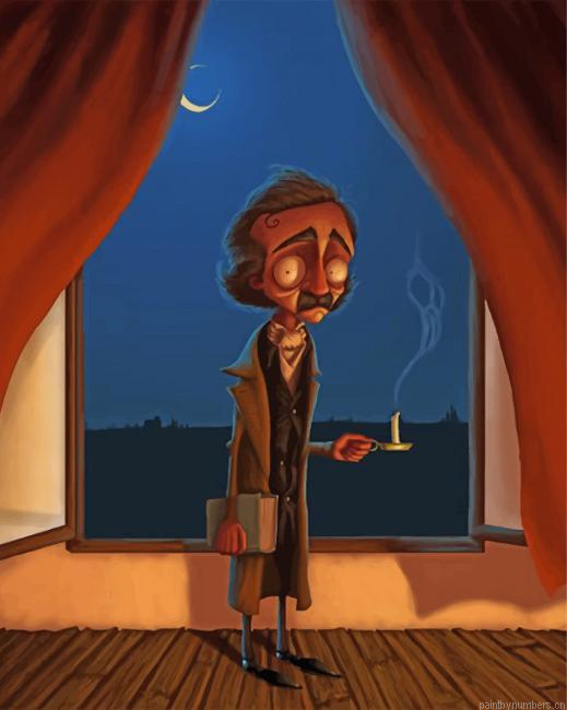 Edgar Allan Poe Illustration Painting By Numberss.png