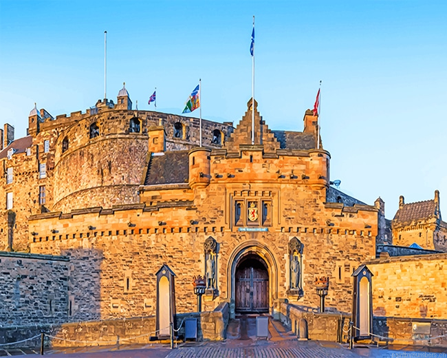 Edinburgh Castle Buildings Painting By Numbers.png