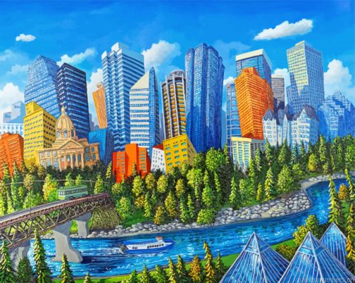 Edmonton Skyline Painting By Numbers.png