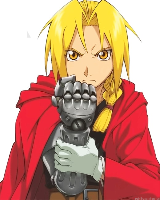 Edward Elric Anime Fullmetal Alchemist Painting By Numbers.png