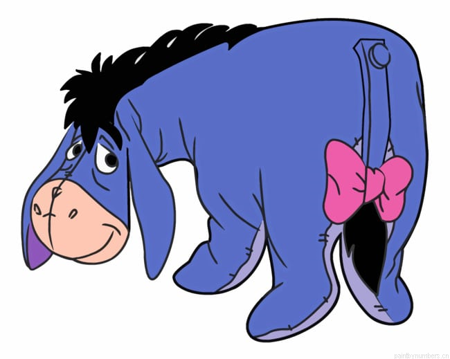 Eeyore Winnie The Pooh Cartoons Painting By Numberss.png