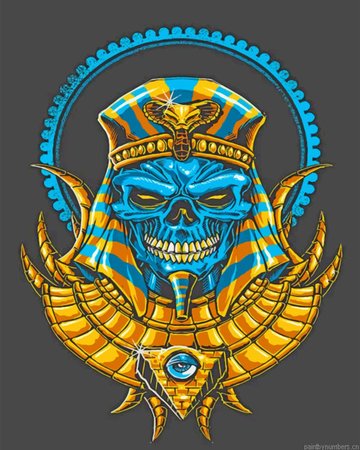 Egyptian Skull Painting By Numbers.png