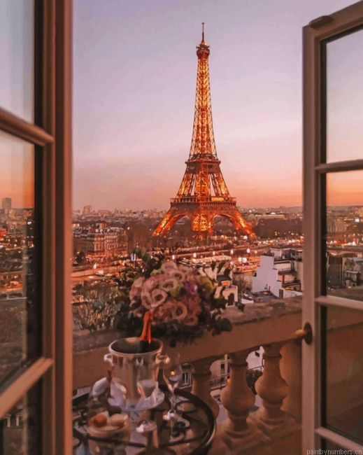 Eiffel Tower France Cities Painting By Numberss.png