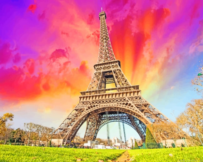 Eiffel Tower Landmarks Painting By Numbers.png