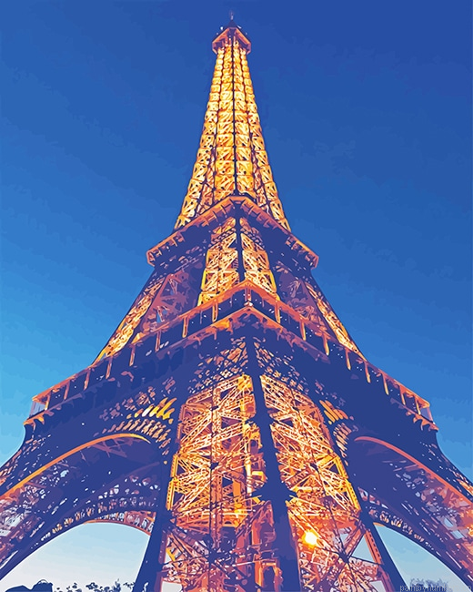 Eiffel Tower Paris France Painting By Numberss.png