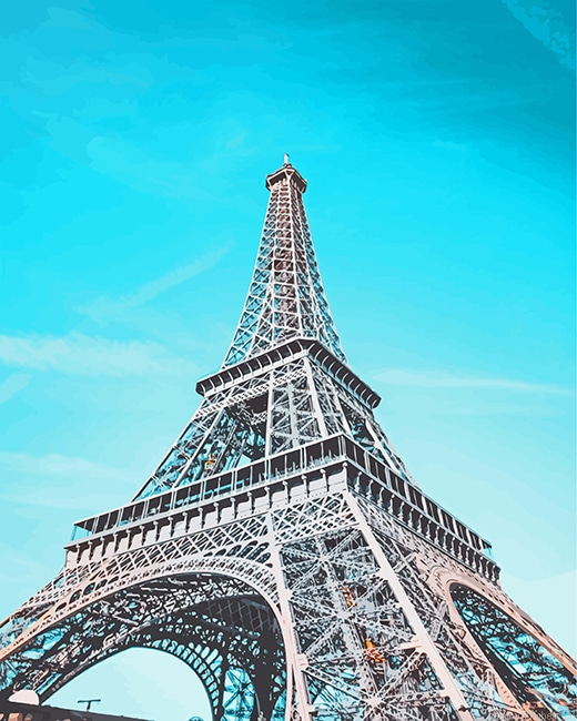 Eiffel Tower Paris Landmarks Painting By Numberss.png