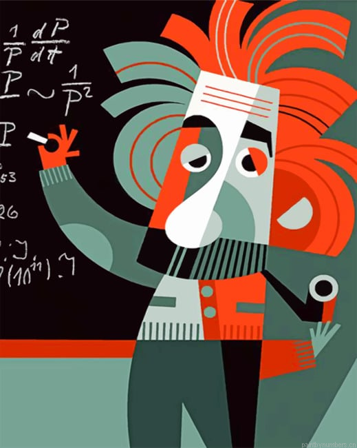 Einstein Art Painting By Numberss.png