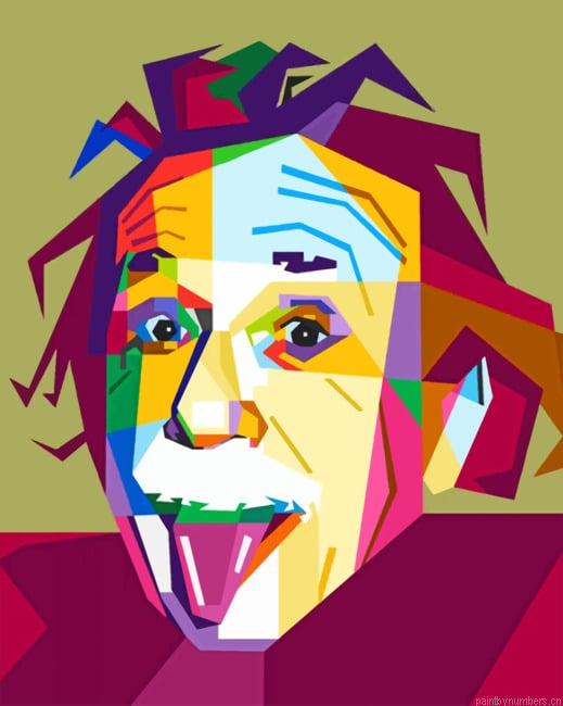 Einstein Pop Art Painting By Numberss.png