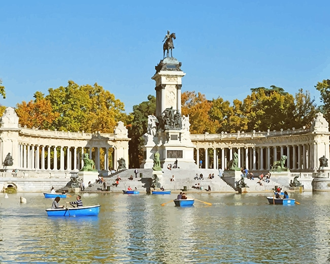 El Retiro Park Madrid Cities Painting By Numberss.png