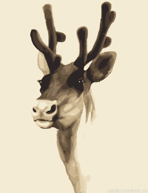 Elk Moose Head Painting By Numbers.png