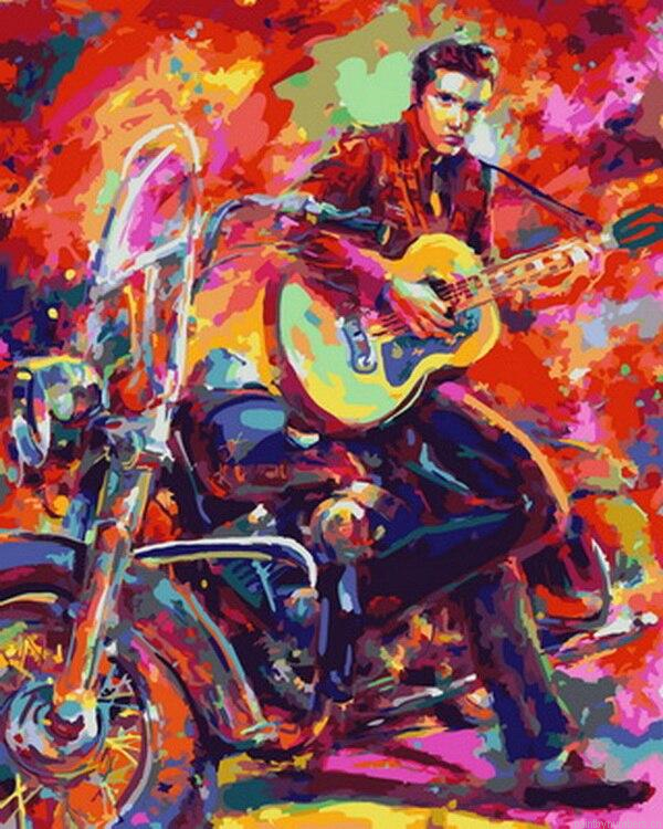 Elvis Presley Poster Colorful Painting By Numbers.png