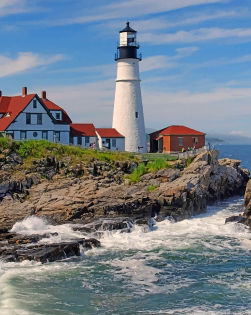 England Coast Lighthouse Painting By Numberss.png