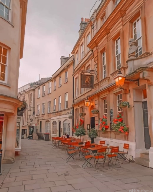 England Streets Cities Painting By Numberss.png