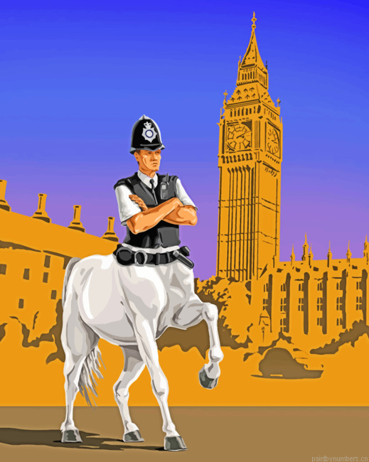 English Police Man Painting By Numbers.png