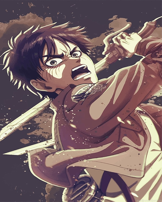 Eren Attack On Titan Animations Painting By Numbers.png