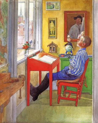 Esbjorn Doing His Homework Painting By Numbers.png