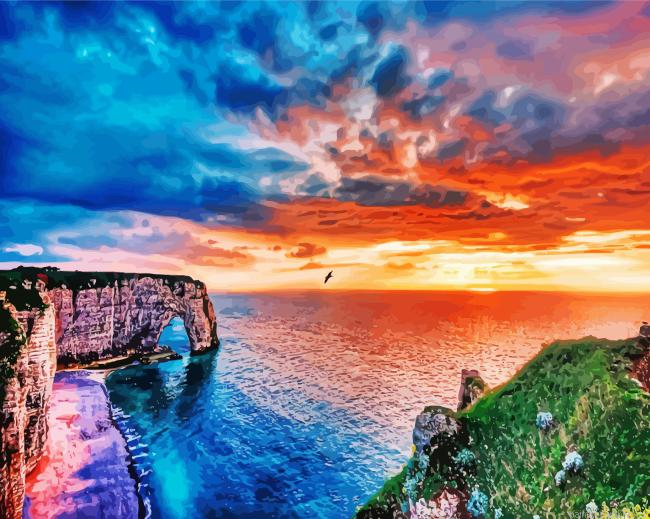 Etretat Sunset Painting By Numberss.png
