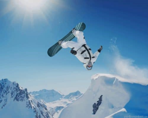 Extreme Snowboarding Jump Sports Painting By Numberss.png