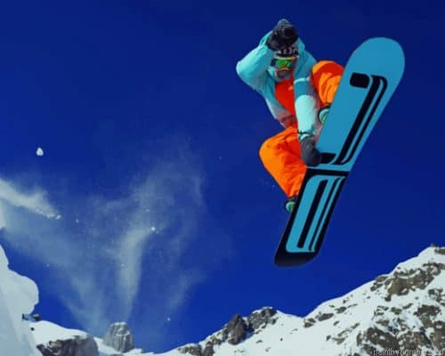Extreme Snowboarding Sports Painting By Numberss.png