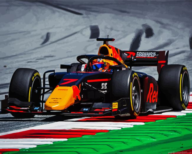 F2 Racing Car Vehicle Painting By Numberss.png
