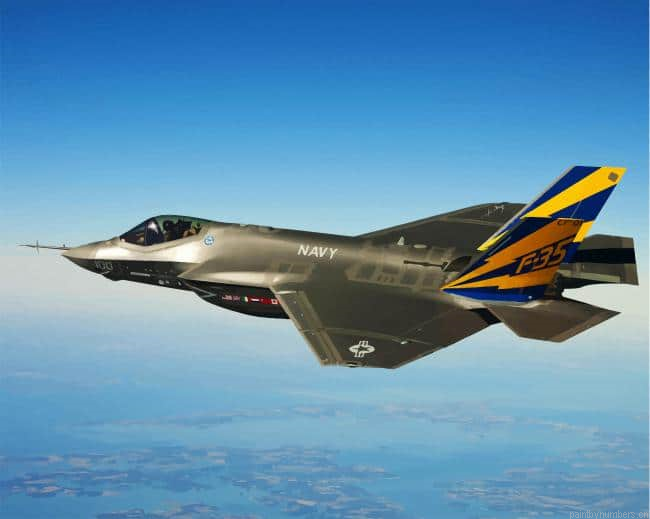 F35 Fighter Jet Painting By Numberss.png