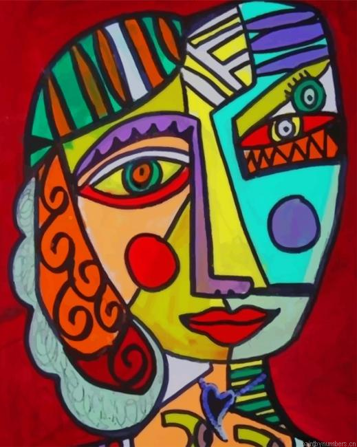 Face Portrait Picasso Painting By Numberss.png