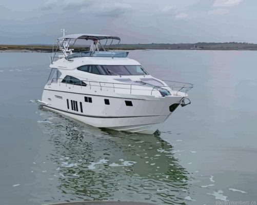Fairline Yacht Boat Painting By Numbers.png