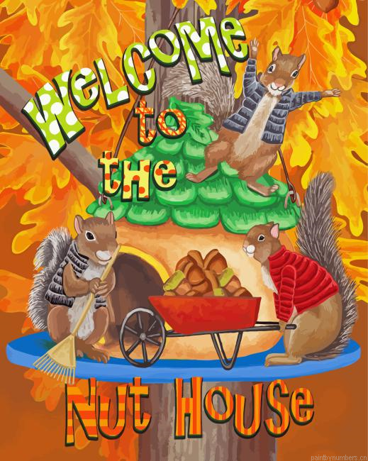 Fall Nut House Painting By Numberss.png