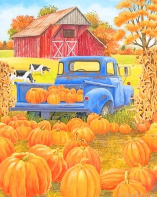 Fall Season Farm Painting By Numberss.png