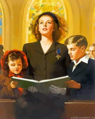 Family In The Church Painting By Numbers.png