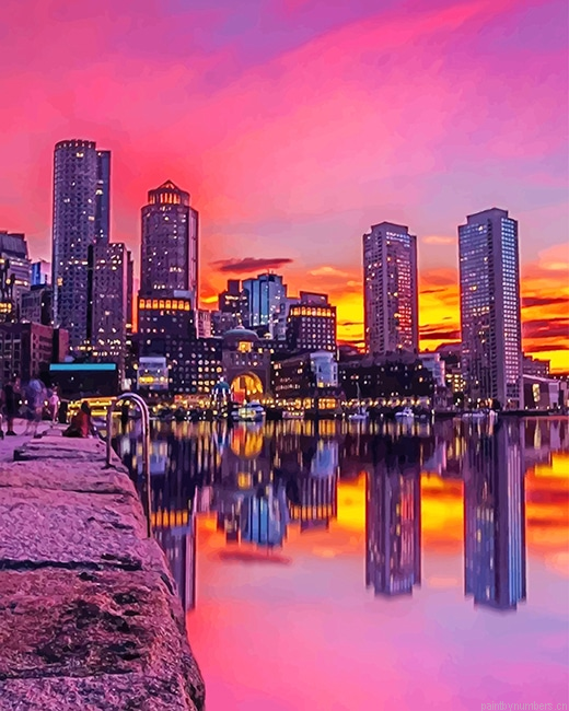 Fan Pier Park Boston Cities Painting By Numberss.png
