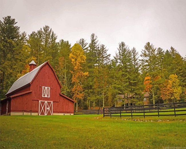 Farm Scenery Landscapes Painting By Numberss.png
