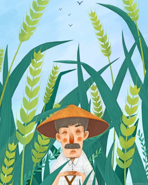 Farmer Art Painting By Numberss.png