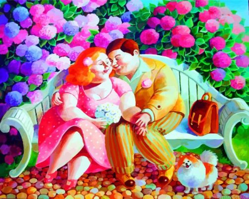 Fat Couple In Love Painting By Numbers.png