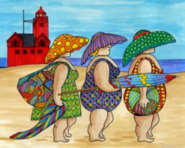 Fat Ladies In The Beach Painting By Numbers.png