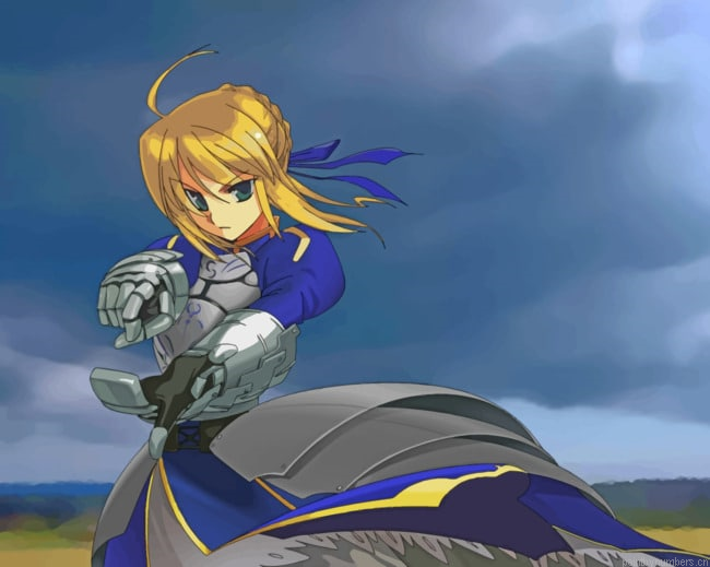 Fate Stay Night Saber Animes Painting By Numberss.png