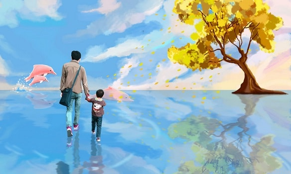 Father And His Son Painting By Numbers.png