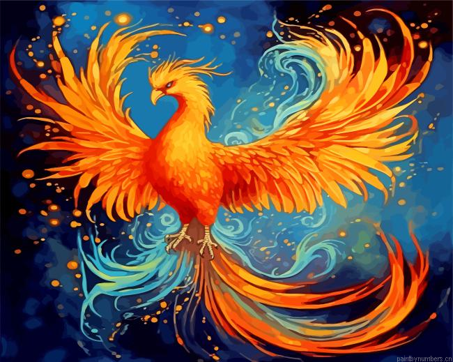 Fawkes Harry Potter Painting By Numberss.png