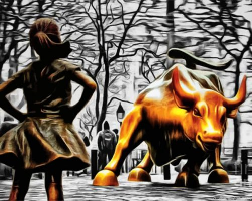 Fearless Girl Bull New York Painting By Numberss.png