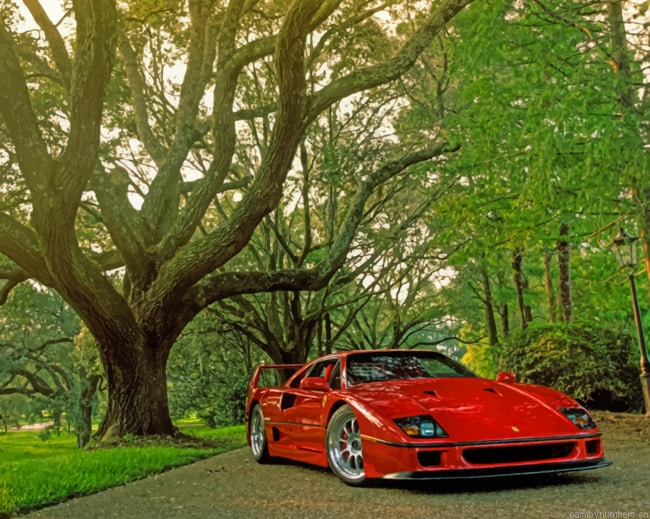 Ferrari F40 Cars Painting By Numberss.png