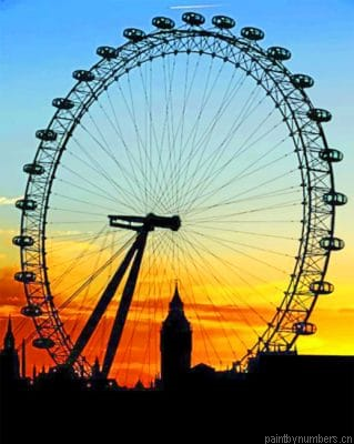 Ferris Wheel Silhouette Painting By Numbers.png