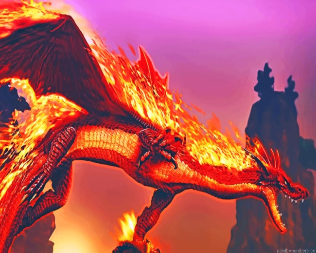 Fire Dragon Painting By Numberss.png