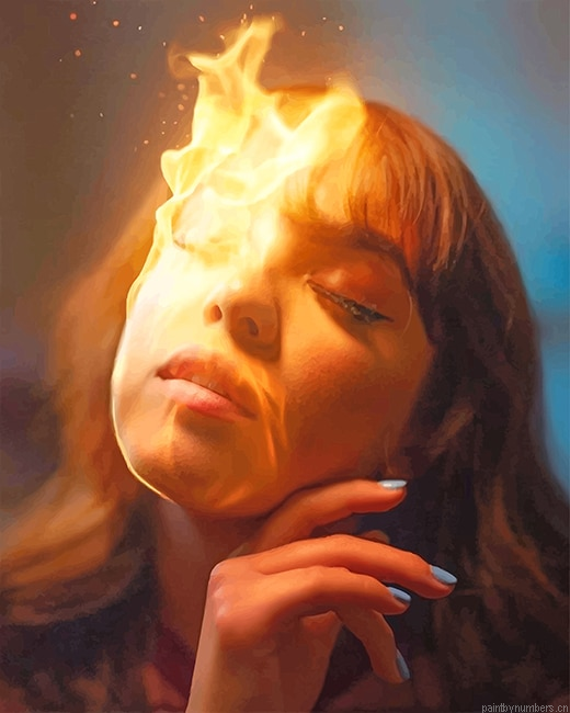 Fire Girl Painting By Numberss.png