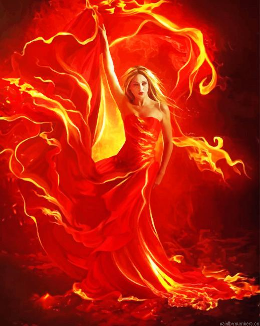 Fire Lady Painting By Numberss.png